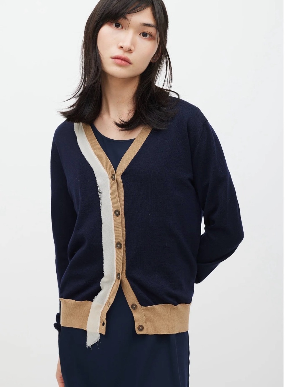 Maison Margiela Deconstructed wool blend Cardigan